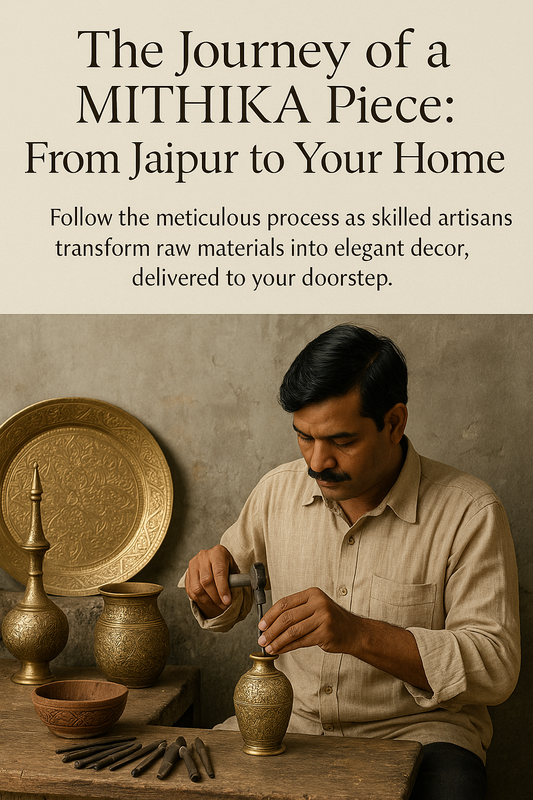 The Journey of a MITHIKA Piece: From Jaipur to Your Home