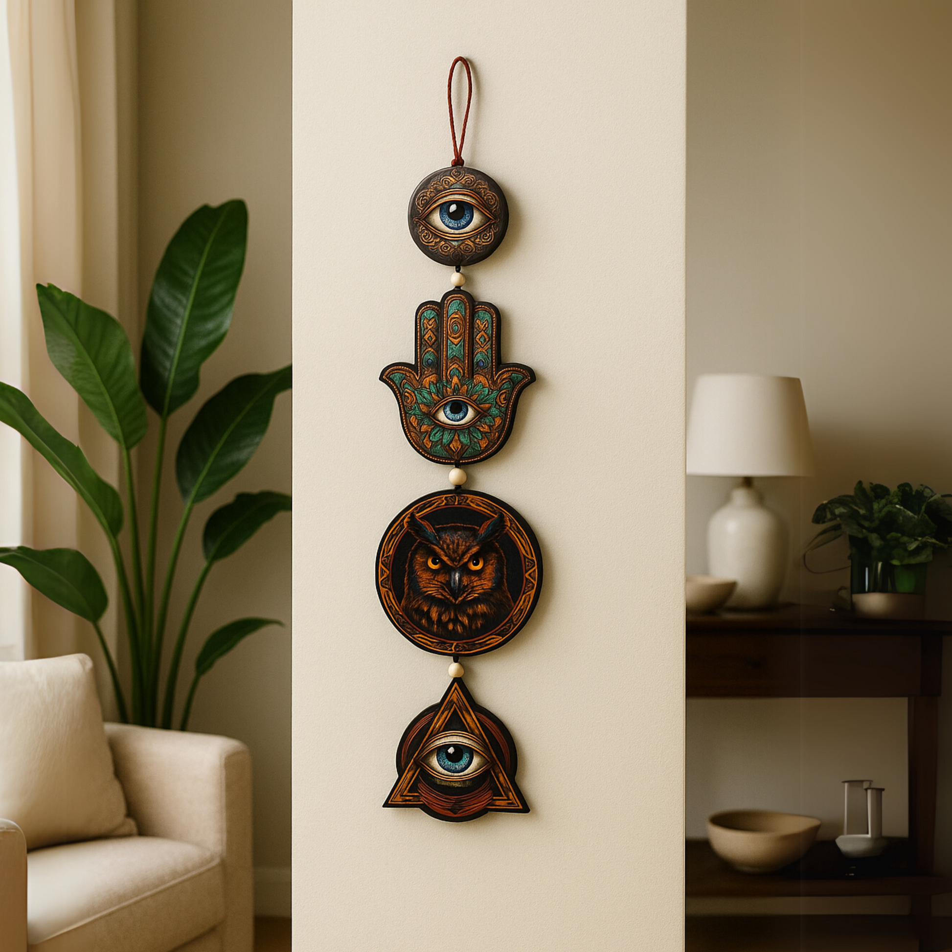 Evil Eye , Wall Hanging , Home Decor ,  Mithika , Nazarbattu