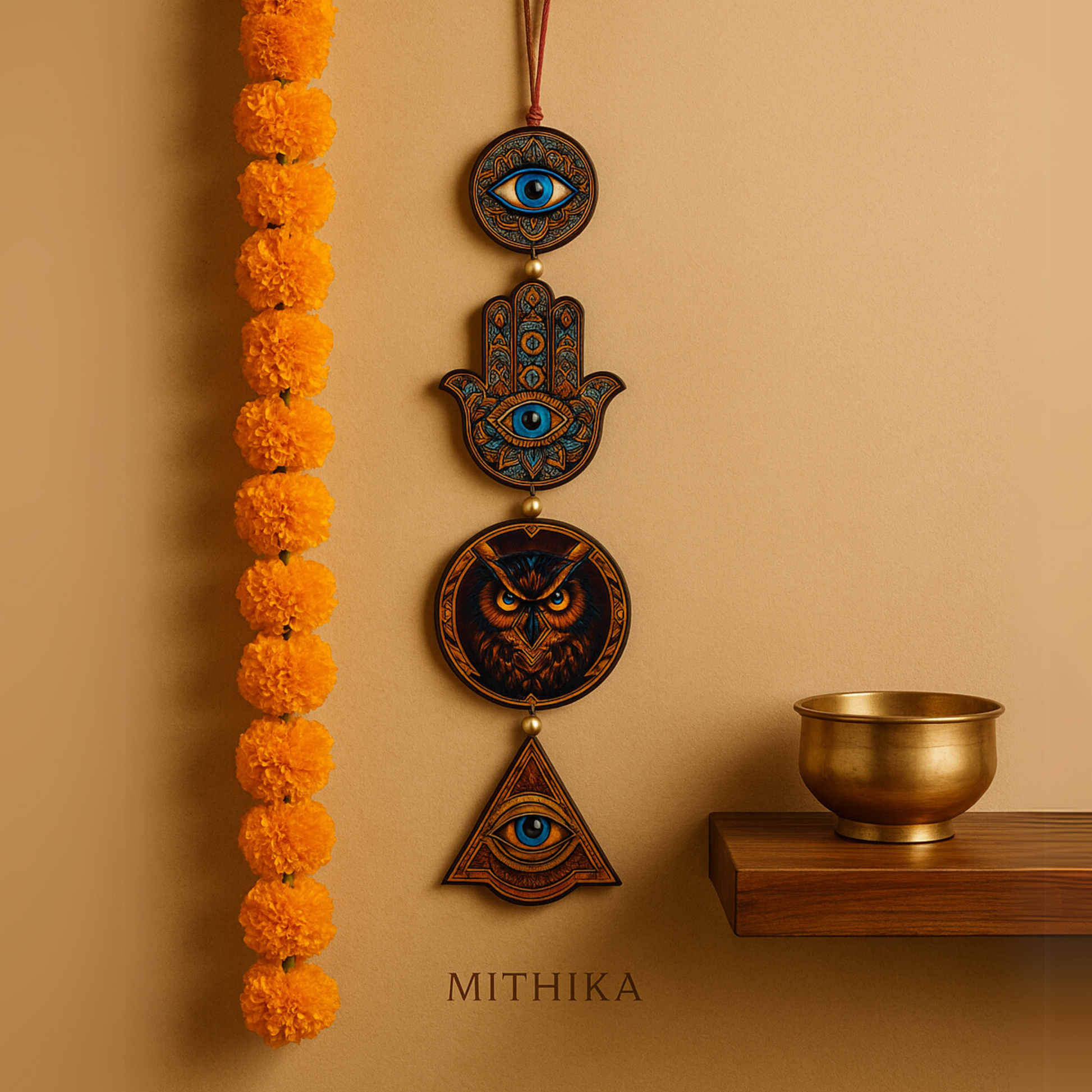 Evil Eye , Wall Hanging , Home Decor ,  Mithika , Nazarbattu