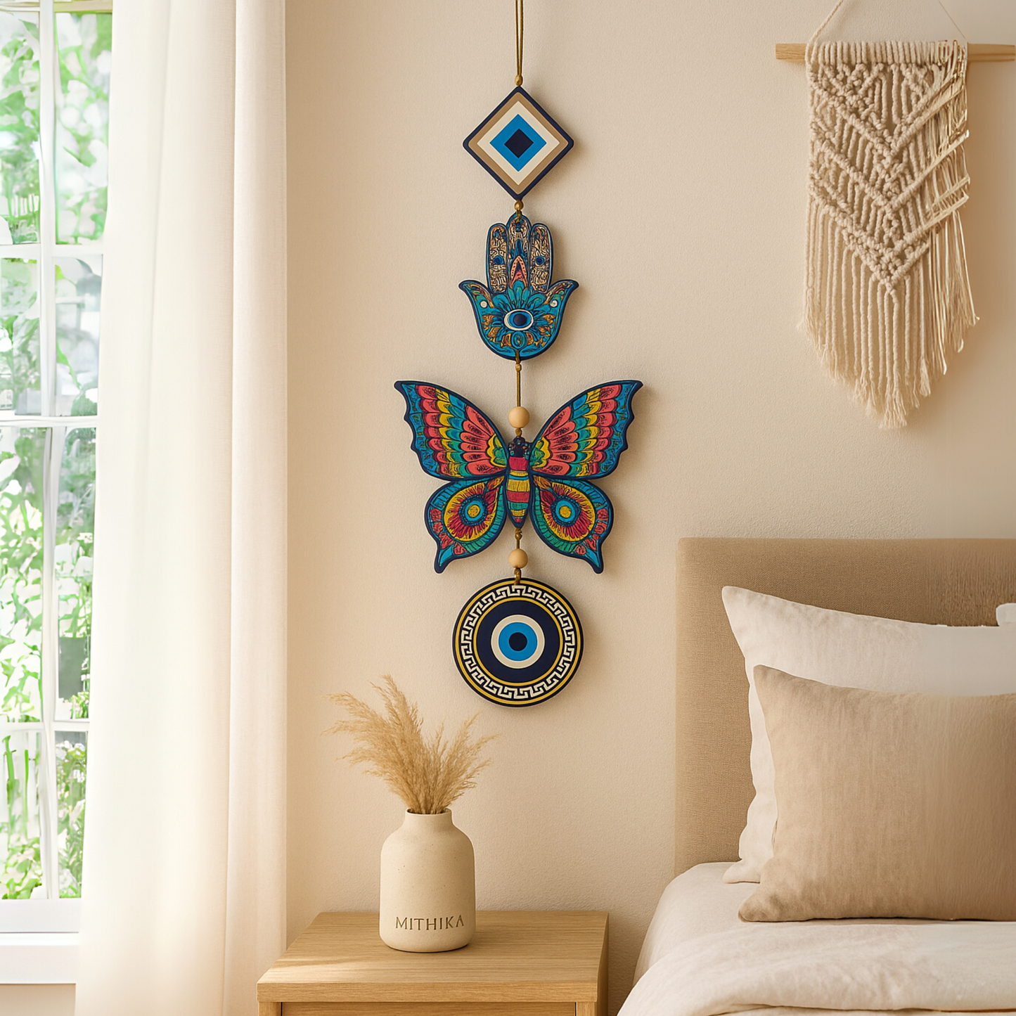 Evil Eye , Wall Hanging , Home Decor ,  Mithika , Nazarbattu