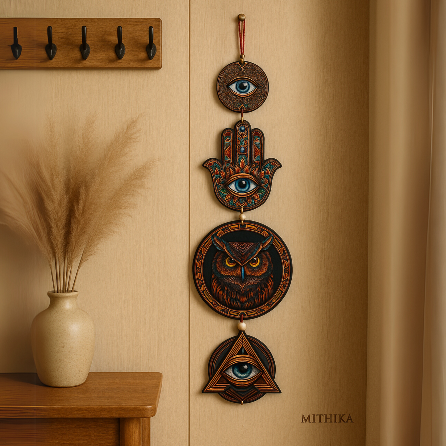 Evil Eye , Wall Hanging , Home Decor ,  Mithika , Nazarbattu