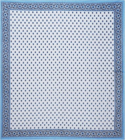 Monochrome Bloom – King Size Block Print Bedsheet Set
