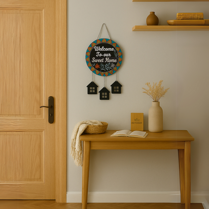 Welcome , Wall Hanging , Home Decor ,  Mithika , Gift , Gifting , Door hanging , Entrance