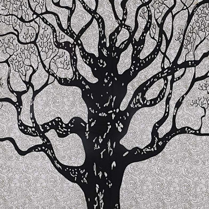 "Tree of Life" King Size Bedsheet – Artistic Comfort for Your Sanctuary
